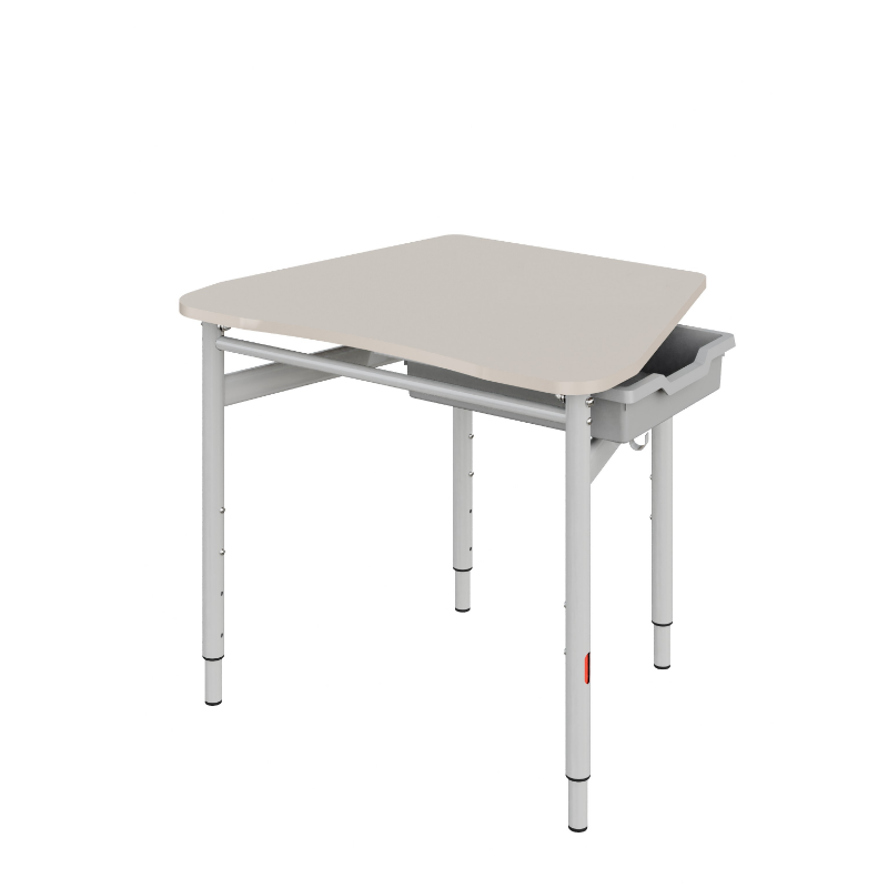 Стіл учнівський одномісний трапеція з лотком № 3-6 (7779) МЕБЛІ ТЕХНОСТИЛЬ